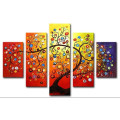 Handmade Abstract Tree Oil Painting on Canvas for Home Decor (LA5-064)